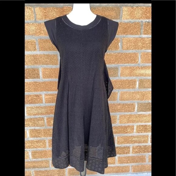 Rebecca TaylorMixed Eyelet Tie Waist Dress size 4 - Picture 5 of 12